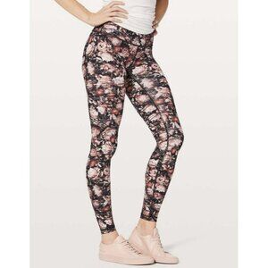 Lululemon Wunder Under Hi-Rise Tight *Nulux Peony Multi Size 8 EUC